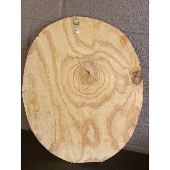 Vintage Patriotic American Flag and Bald Eagle Print Decoupage Wood Hanging Art - Picture 3 of 12